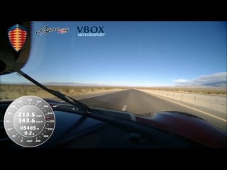 Koenigsegg agera rs hits 284 mph vbox verified