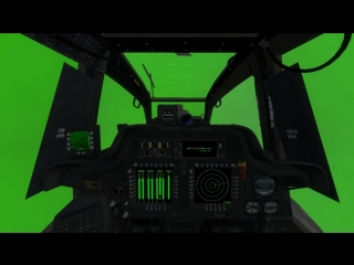 Helicopter cocpits green screen animation ah64 longbow by razor6031