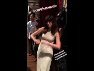 Cait doing press and getting ready for “live with kelly and ryan”