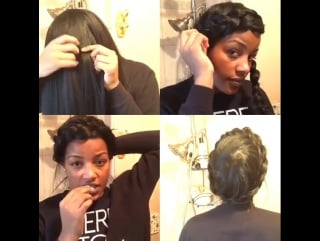 #curlsinaction от замечательной @amber belovely прическа называется messy halo/ dutch braid