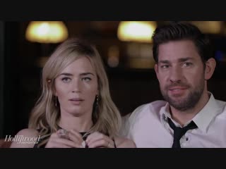 Emily blunt john krasinski reveal first celebrity crushes, childhood movie fav