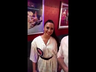 Demi at 103 5 kiss fm #snshouseparty in chicago, illinois july 13th