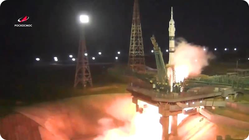 Пуск рн «союз 2 1а» с кораблем «союз мс 21 королёв»