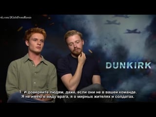 Everything was happening around you jack lowden and tom glynn carney dunkirk exclusive interviews rus(sub)