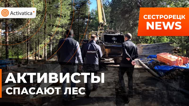 Активисты остановили стройку в сестрорецке
