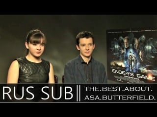 Asa butterfield hailee steinfeld enders game exclusive interview