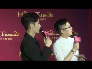 170908 exo's lay @ madame tussauds wax figure reveal