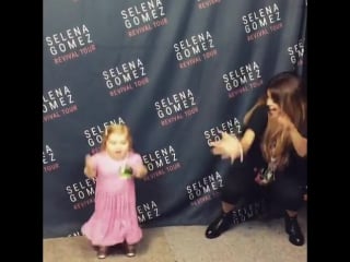 @selenagomez finally got to meet this sweetheart she owned it fully