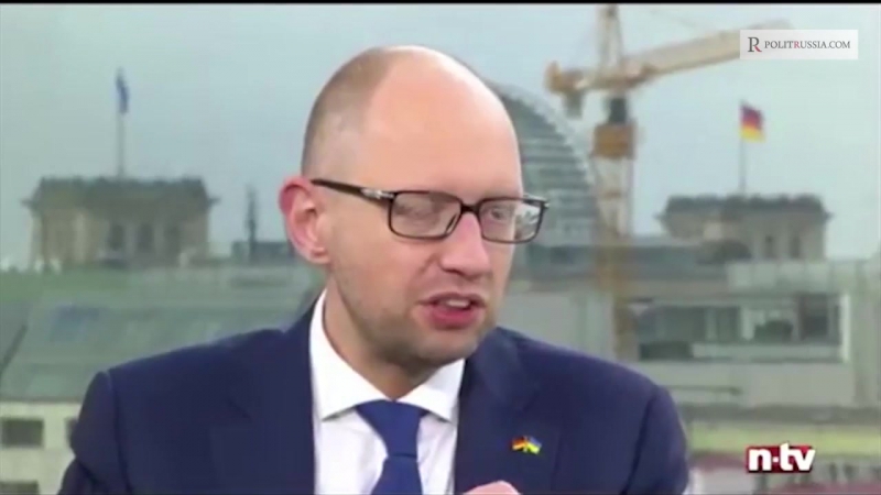 ✔ особое мнение яценюк в германии украина в одиночку воюет против россии
