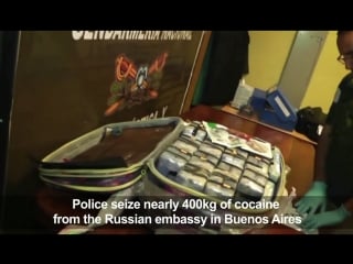 400 kilos of cocaine found in russian embassy in argentina