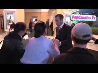 Jai courtney meets fans while departing divergent premiere at regency bruin thea