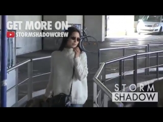 Exclusive julia jones arriving in cannes via nice airport