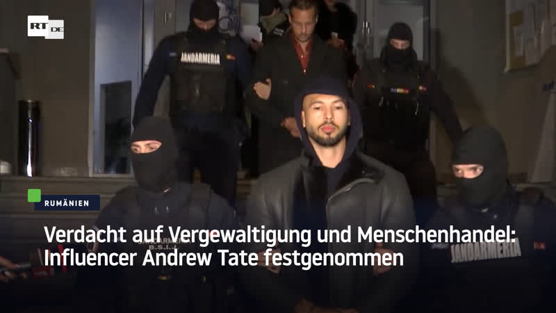 Verdacht auf vergewaltigung und menschenhandel influencer andrew tate festgenommen