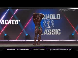 Andrew jacked posing @ arnold classic 2023