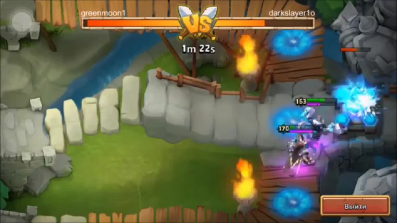 Атлантикор против короля на арене победа на последней секунде! castle clash / битва замков