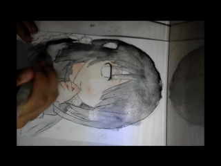 Speed drawing (watercolor) kurumi tokisaki from date a live