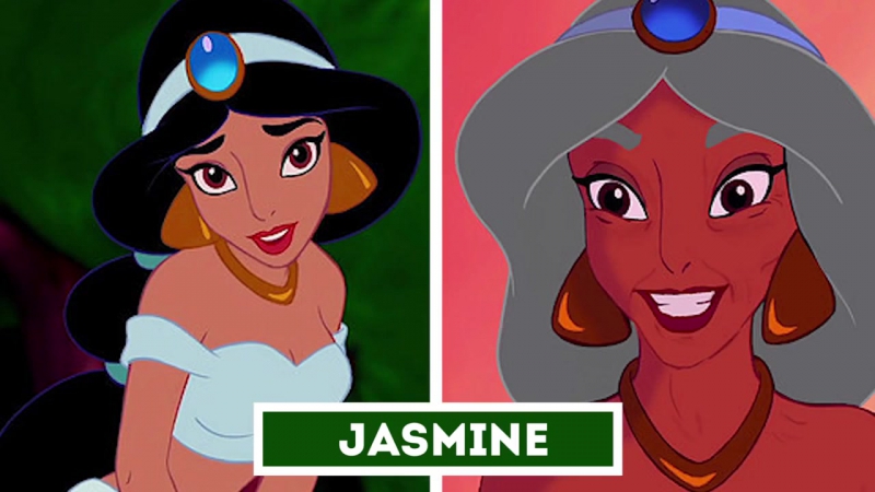 Как диснеевские принцессы выглядели бы в старости (vhs video)