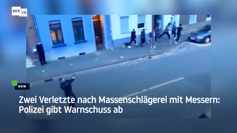 Nrw zwei verletzte nach massenschlägerei mit messern polizei gibt warnschuss ab