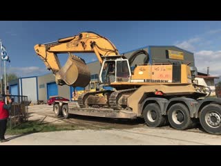 Loading by side cat 390d, cat 385c, liebherr 984 974 and volvo excavators fasoulas h transports