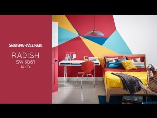 Sherwin williams | color of the month radish sw 6861