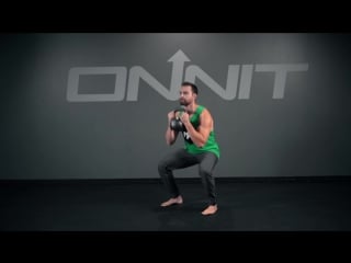 Kettlebell swing to goblet squat