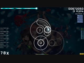 Osu! oneness roselia (difficulty 4,35 star)