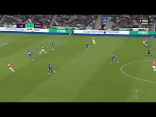 Leicester 0 [1] manchester united jadon sancho 22'