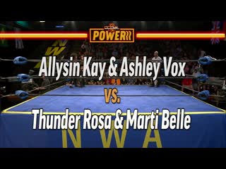 Marti belle and thunder rosa vs allisyn kay and ashley vox (nwa powerrr episode 7)