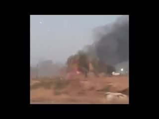 Video reportedly showing the aftermath of the explosion