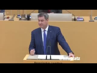 Söder vergleicht maske mit schutzhelm und sicherheitsgurt