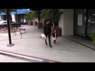 A cakewalk, kourtney k's daughter penelope wears cake hat to ballet