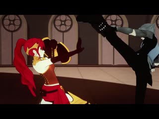 Rwby #022 пирра vs меркури