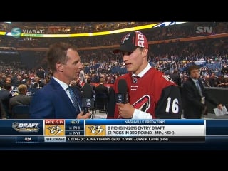 Coyotes and predators select clayton keller & dante fabbro 16th, 17th overall pick