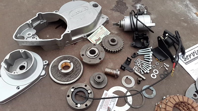 Электростартер, стартер [полная комплектация] ява/jawa 12v, 638, 640 made in чехия