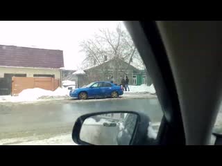 Subaru impreza упал с автовоза