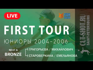 Next a bronze григорьева/михайлович vs староверкина/емельянова first tour |