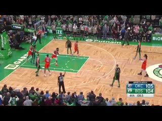 Okc upset boston on a late game steal from schroder