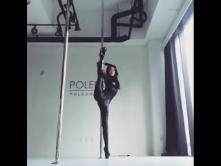 Exotic pole dance bada poledancer!