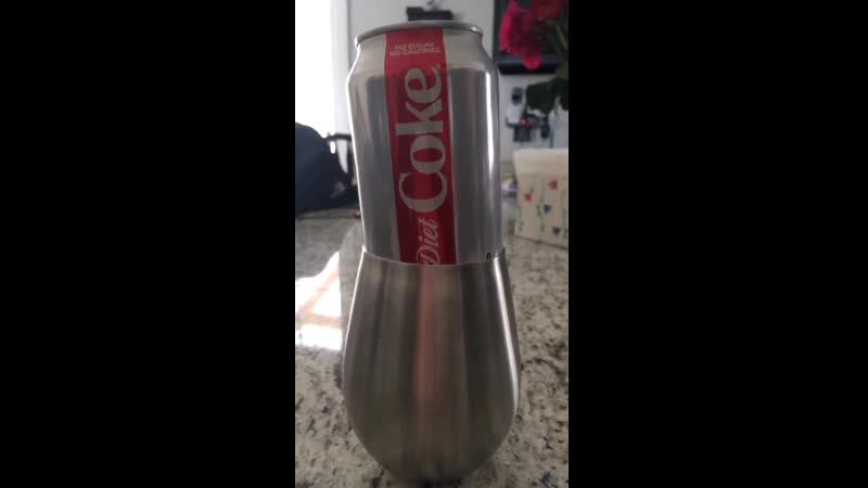 Steel porn video – Steel tumbler and soda can [oc]