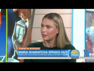 Maria sharapova opens up about doping suspension, appeal, return to tennis today