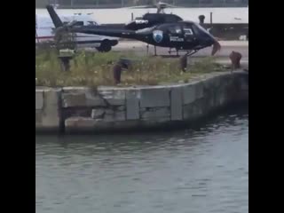 Gotham police helicopter spotted parked in liverpool’s docks thebatman batman video by @gogleddiwerddon