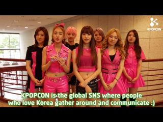 150807 sonamoo's message for kpopcon