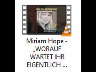 Miriam hope „worauf wartet ihr eigentlich noch⁉️“