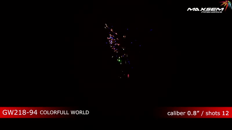 Colorful world салют gw218 94 maxsem fireworks new