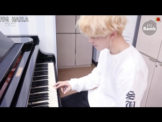 [rus sub][bangtan bomb] jimins piano solo showcase bts (방탄소년단) 180325