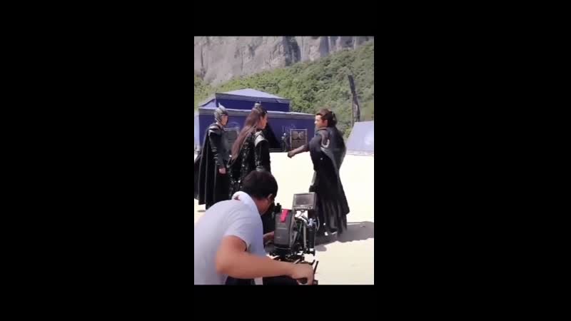 Titbits from thewolf filming wangtalu 王大陆 xiaozhan 肖战
