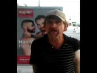 Американский бомж против гей пропаганды в стране homeless us marine vs gay propaganda