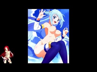 Konosuba hentai megumin, darkness & aqua { аниме, аква, aqua, megumin, hentai, хентай, darkness, мегумин, даркнесс }