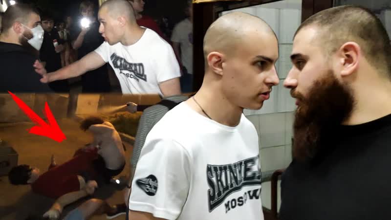 Лев против лев против скинхедов молодые [драка] против секс