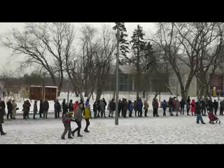 Огромные очереди в вднх